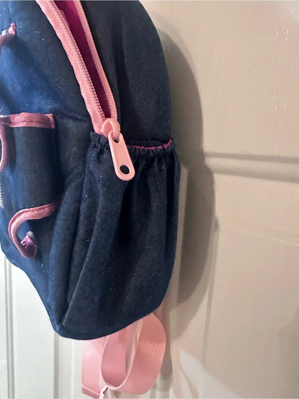 Navy and Pink Toddler Backpack